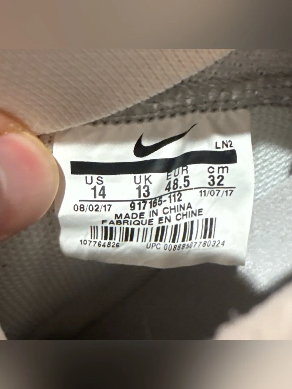 Size 14 Nike Vapor Untouchable Pro 3 Football Cleats White Silver 917165-112